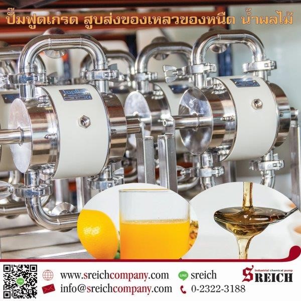 ปั๊ม Food Grade เสียงรบกวนน้อยสูบส่งได้เต็มกำลัง พร้อมลดมลภาวะทางเสียงในโรงงาน
