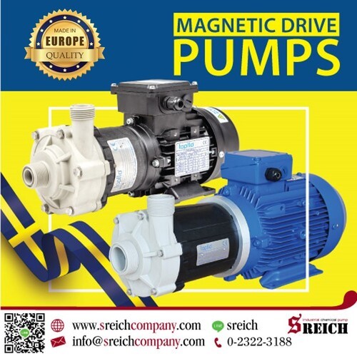 ปั๊มเคมีขับเคลื่อนด้วยแม่เหล็ก ปั๊มสูบส่งกรด ปั๊มสูบส่งด่าง Centrifugal Magnetic pumps ปั๊มเคมีขับเคลื่อนด้วยแม่เหล็ก ปั๊มสูบส่งกรด ปั๊มสูบส่งด่าง Centrifugal Magnetic pumps