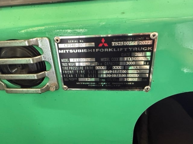 ฟอลคลิฟท์ดีเซล 3 ตัน MITSUBISHI มือสองสภาพดี!!