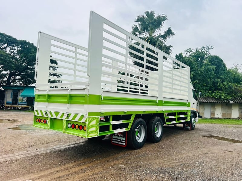 HINO FL 260แรงม้า รถบรรทุก 10ล้อ กระบะคอกสูง ปี2017 เลขไมล์ 400,000 กม.