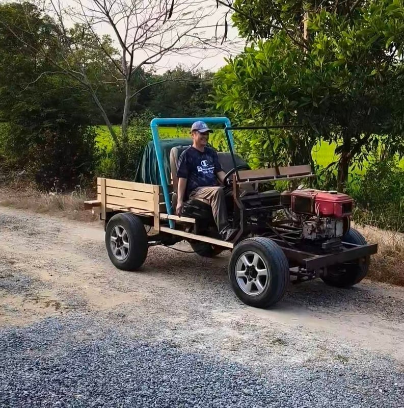 ขายรถการเกษตร ีกระบะบรรทุก พร้อมเครื่องคูโบต้า ใช้เป็นพาหนะ ใช้