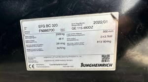 233 รถไฟฟ้านั่งขับ Jungheinrich EFG320BC 