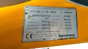 229 รถไฟฟ้านั่งข้าง Jungheinrich ETV120n GE-842DZ