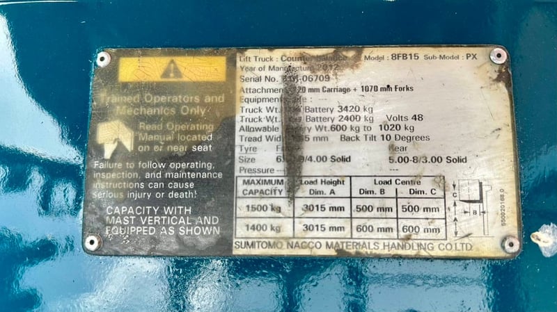 204 รถไฟฟ้านั่งขับ Sumitomo 8FB15