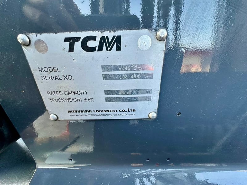 167 รถยก TCM FD45T9