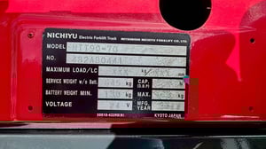 1.4 รถลากจูงไฟฟ้า Nichiyu 