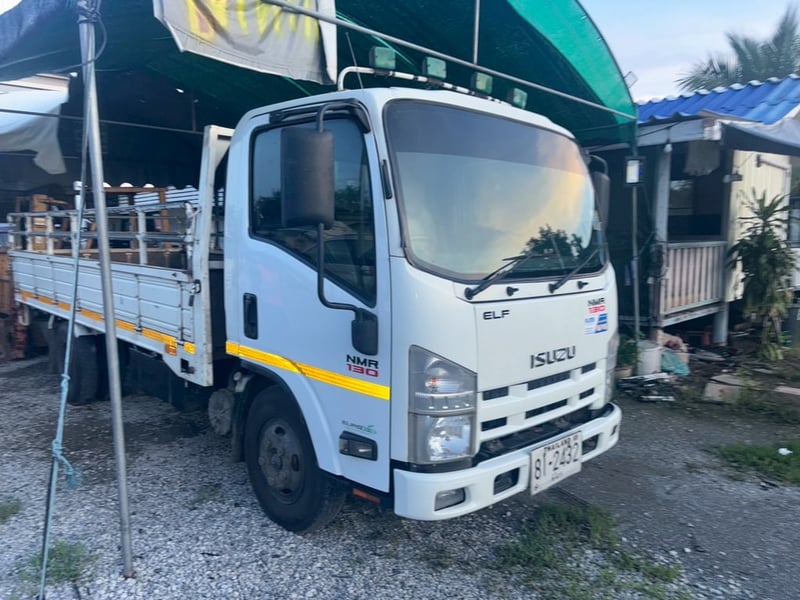 รถฝากขาย ISUZU NMR 130แรงม้า รถบรรทุก 6ล้อ กระบะเหล็ก ปี2008 เลขไมล์ 543,390 กม.