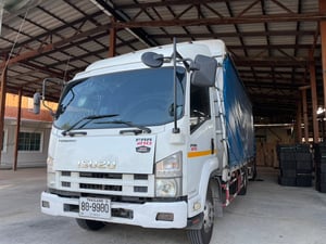 ISUZU FRR 210แรงม้า รถบรรทุก 6ล้อ กระบะคอกสูง ปี2013