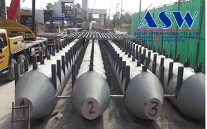 ท่อเหล็กสไปรัลasw spiral pipe ทุ่นเรือเหล็กลอยน้ำasw โป๊ะเรือเหล็กลอยน้ำasw ฟิตติ้งasw