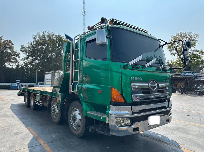 ราคา899000บาทขายรถบรรทุก 12 ล้อเทเลอร์ท้ายลาดฮีโน่FM2K-series 7 เครื่องE13C-380แรงม้ารถปี 2540 รถพน้อมใช้งานเอกสารทะเบียนพร้อมสนใจ0911464263