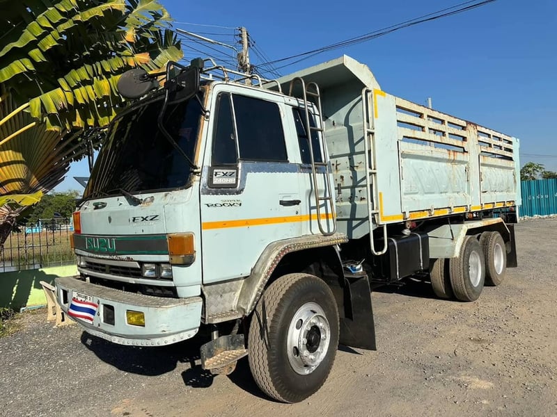 ราคา 49,0000บ.ขายรถบรรทุกสิบล้อดั้ม isuzu FXZ23NEYเครื่อง 6SD1-240แรงม้ารถปี 33 รถพร้อมใช้งานเอกสารทะเบียนพร้อมสนใจ 091-1464263