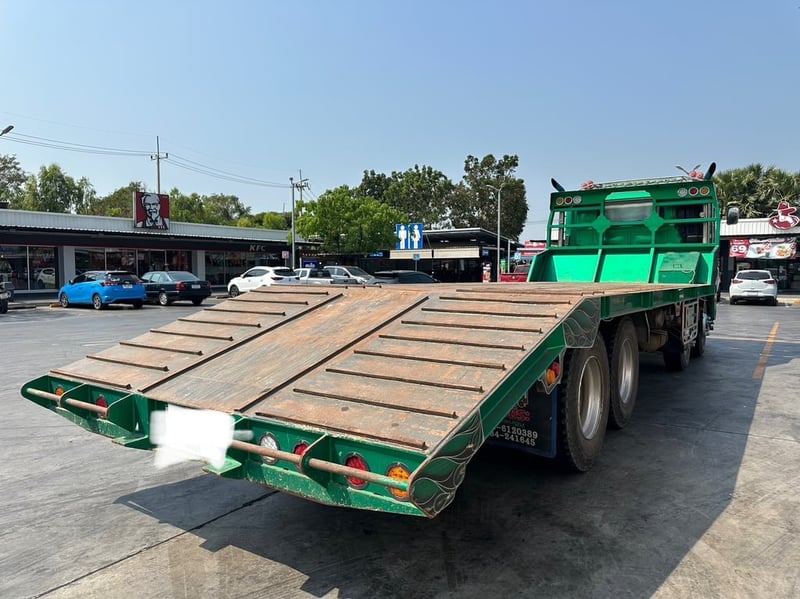 ราคา899000บาทขายรถบรรทุก 12 ล้อเทเลอร์ท้ายลาดฮีโน่FM2K-series 7 เครื่องE13C-380แรงม้ารถปี 2540 รถพน้อมใช้งานเอกสารทะเบียนพร้อมสนใจ0911464263