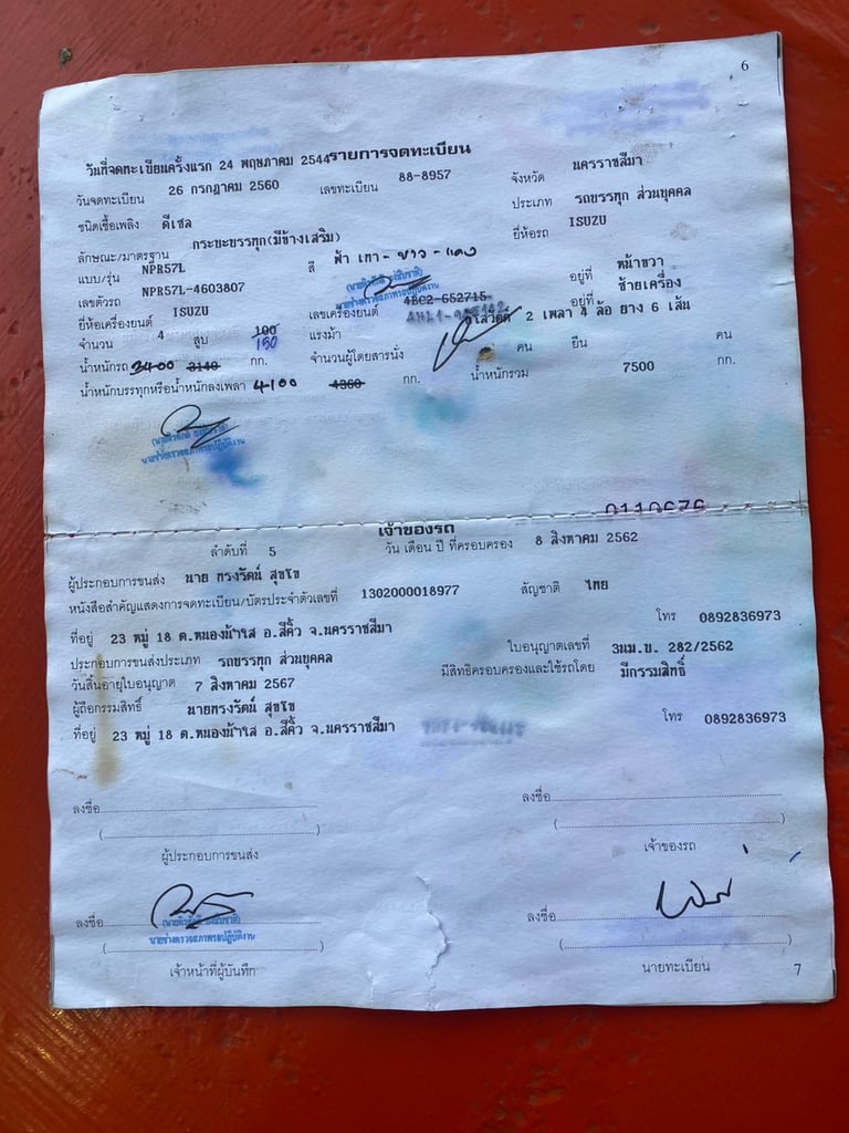 ราคา 29,0000 บาทรถบรรทุกติดเครน NPR 57L วางเครื่อง 4HL-150แรงม้าเครน2.5 ตันท้องวี 3 ปลอก 2 ชักพวงมาลัยพาวเวอร์กระบะปูพื้นเหล็กยาว 4.30 เมตรช่วงล่างใหญ่คัสซีสวยเอกสารทะเบียนพร้อมม.79แล้วสนใจ 091-146-4263 คุณเยี่ยมด่วน