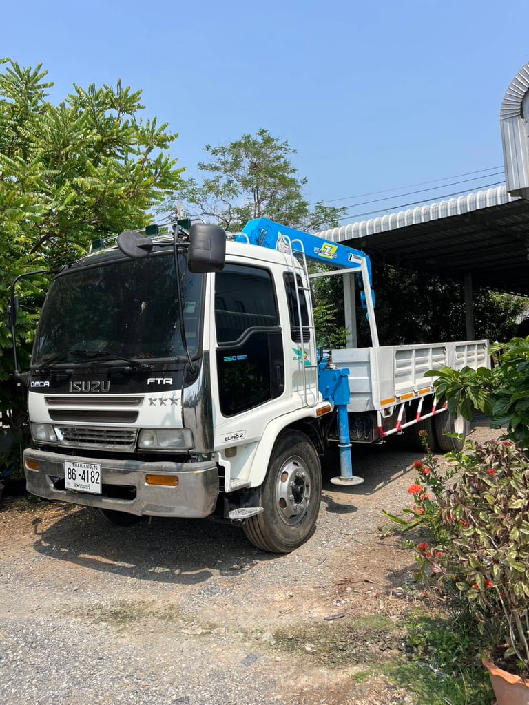 ราคา 569000 บาท ขายรถบรรทุก 6 ล้อ isuzu deca เครื่อง 200 แรงม้าติดเครน tronaldo3. 3 ตัน3ปลอก 2 ชักกระบะติดเครนแล้วยาว 6 เมตรทะเบียนม.79 พร้อมใช้งาน 091 1464263