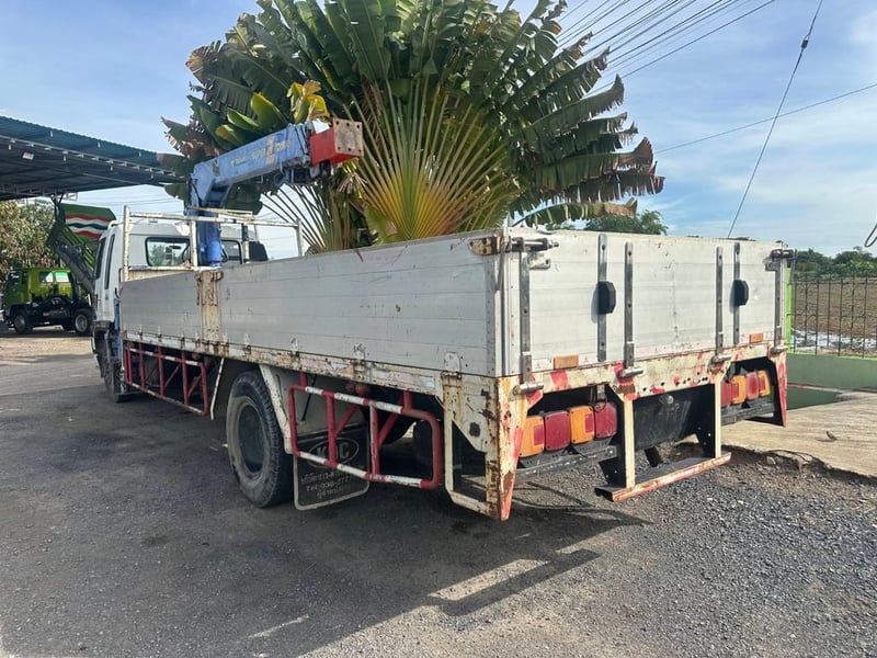 ขายรถบรรทุก 6 ล้อ hino ff1j เครื่อง jo8c 210 แรงติดเครน tornado 5 ตัน 3 ปลอก 2 ชั้นเอกสารทะเบียนพร้อม