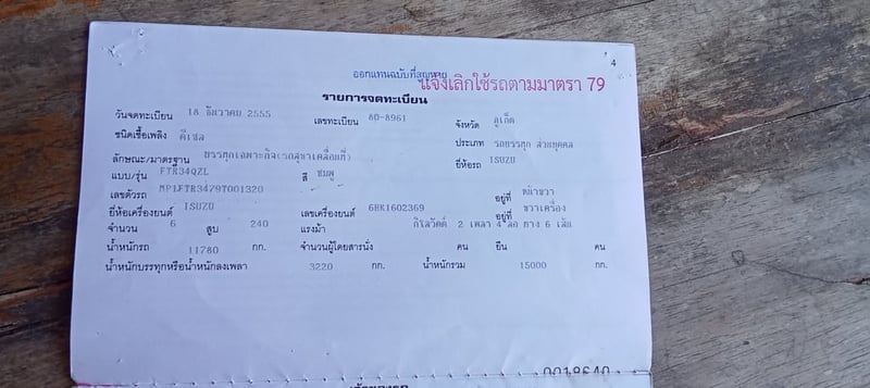 ขายรถisuzu โรโบคอปFTR 34Qเครื่อง6HK1- 240แรงม้ารถปี 55 ไม่มีหม้อน้ำกล่องไฟมีให้ เดิมเป็นรถบรรทุกของเหลวเฉพาะกิจถังน้ำมันมีให้ทะเบียนแจ้งมา 79 สนใจติดต่อ 091-146-4263 ขายตามสภาพนี้ราคา199000บาท