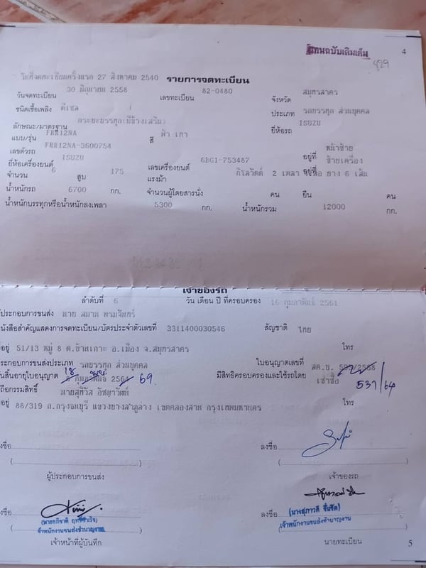 ราคา 25 9,000 บาทขายรถบรรทุก 6 ล้อคอกสูง isuzu frr เครื่อง 6BG1-175 แรงม้าเบรคทิฟฟี่พวงมาลัยพาวเวอร์แอร์ต้องเช็คระบบกระบะยาว 7 เมตรกว่าเอกสารทะเบียนพร้อมสนใจติดต่อคุณเยี่ยม 0 9 1 1 4 6 4263