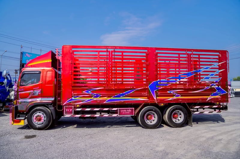 HINO FG 240แรงม้า รถบรรทุก 10ล้อ กระบะคอกสูง ปี2022