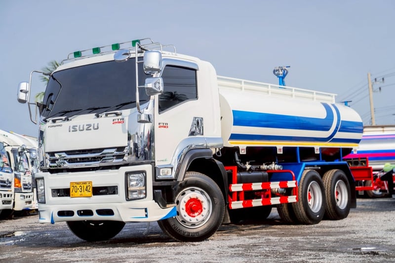 ISUZU FTR 240แรงม้า รถบรรทุก 6ล้อ บรรทุกน้ำ ปี2020