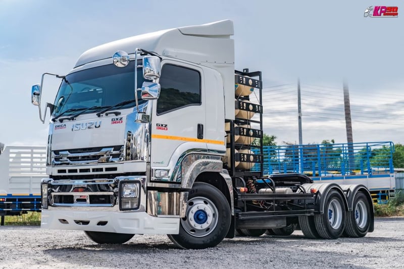 ISUZU GXZ 360 CNG 360แรงม้า รถบรรทุก หัวลาก 10ล้อ หัวลาก เฉพาะหัว ปี2014 เลขไมล์น้อยกว่า 800,000 กม.