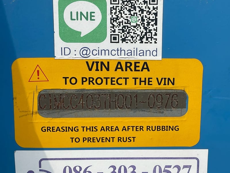 ขายด่วน! หางกึ่งพ่วงบรรทุกตู้คอนเทนเนอร์ 3 เพลา 12 ล้อ ปี 67 สภาพใหม่กริ๊บ พร้อมใช้งาน ทะเบียนกรุงเทพฯ