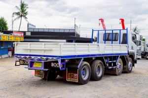 ISUZU FVM 300แรงม้า รถบรรทุก 10ล้อ กระบะเหล็ก ปี2013 เลขไมล์ 454,777 กม.