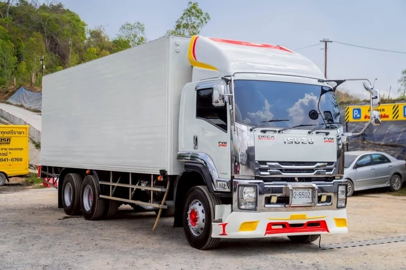 ขาย  ISUZU FVM 240แรงม้า รถบรรทุก 10ล้อ ตู้เย็น ปี2017 อุณหภูมิ -22 องศา
