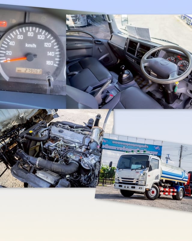 ISUZU NQR 175แรงม้า รถบรรทุก 6ล้อ บรรทุกน้ำ ปี2015