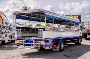 รถสองแถว 6 ล้อ รถบรรทุก ปี2003 HINO FG 212แรงม้า