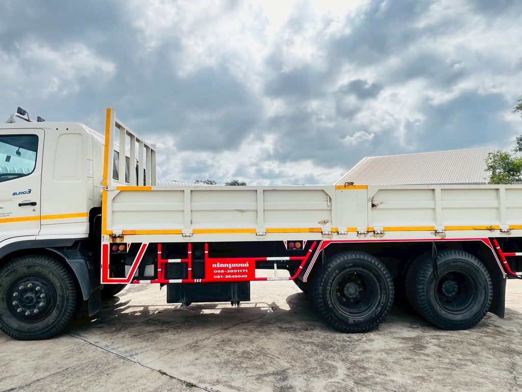 HINO FM 260แรงม้า รถบรรทุก 10ล้อ กระบะเหล็ก ปี2019 เลขไมล์น้อยกว่า 100,000 กม. (ระยอง-นิคมพัฒนา)