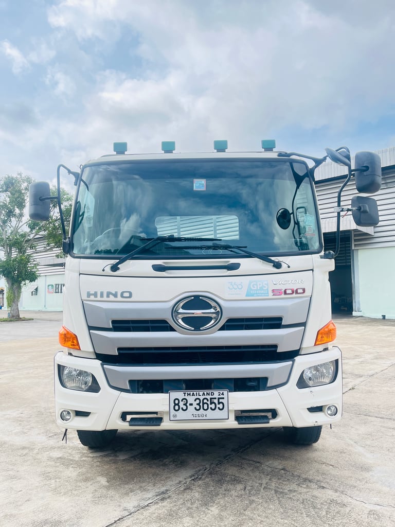 HINO FM 260แรงม้า รถบรรทุก 10ล้อ กระบะเหล็ก ปี2019 เลขไมล์น้อยกว่า 100,000 กม. (ระยอง-นิคมพัฒนา)