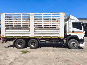 ISUZU FVM300 FVM34QSXXU 300แรงม้า รถบรรทุก 10ล้อ กระบะคอกสูง ปี2020