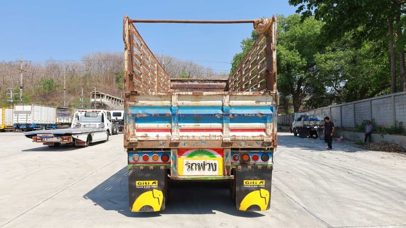 OTHER หางพ่วง 3 เพลา , กระบะเหล็กคอกเกษตร