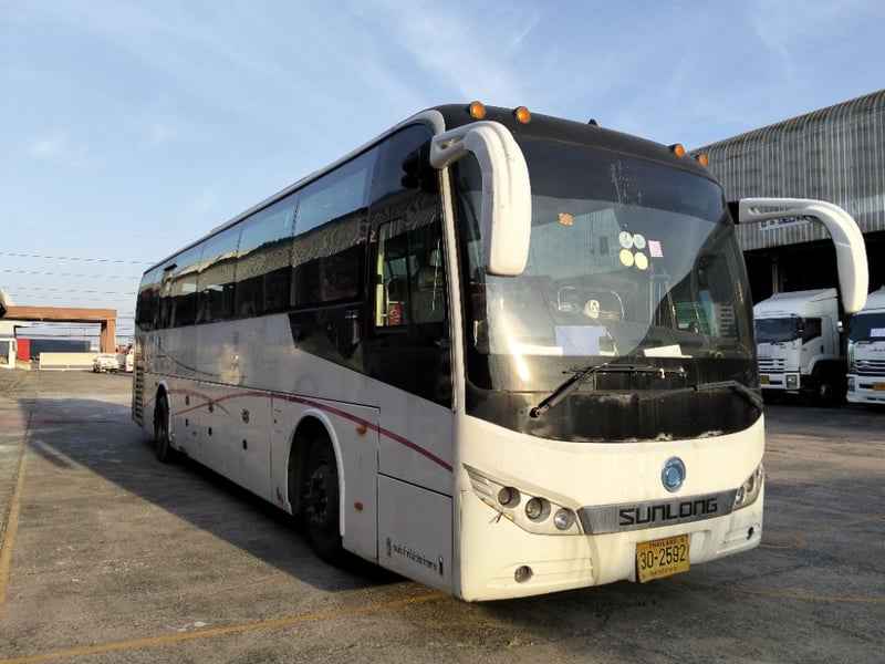 SUNLONG SLK6122D รถโดยสารบัส 43 ที่นั่ง" จดทะเบียนปี2015 ไมล์น้อยกว่า600,000