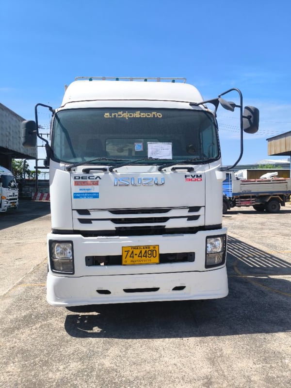 ISUZU FVM300 FVM34QSXXU 300แรงม้า รถบรรทุก 10ล้อ กระบะคอกสูง ปี2020