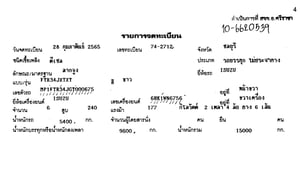 ISUZU FTR 240 FTR34JXTXT 240แรงม้า รถบรรทุก 6ล้อ หัวลาก เฉพาะหัว ปี2022 เลขไมล์น้อยกว่า 500,000 กม. (ทะเบียน 74-2712)
