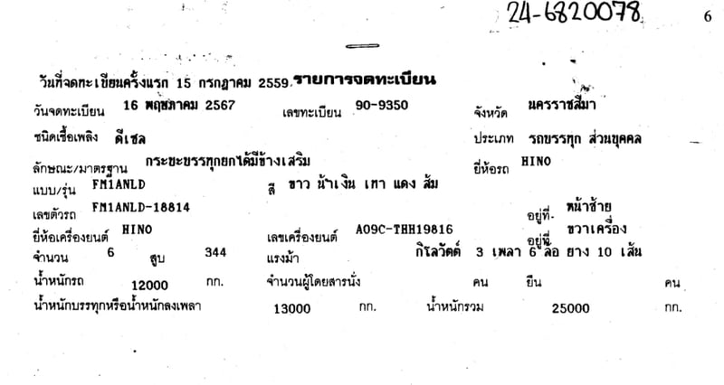 HINO 500 FM1ANLD 210แรงม้า รถบรรทุก 10ล้อ พ่วงแม่ลูก ปี2023