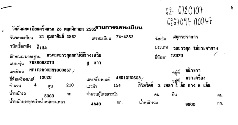 ISUZU FRR210 FRR90HSXTU 210แรงม้า รถบรรทุก 4ล้อ ดั้มพ์ ปี2022