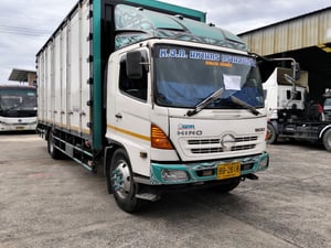 HINO 500 FG1JPRA  212แรงม้า รถบรรทุก 6ล้อ ตู้แห้ง ปี2008 เลขไมล์น้อยกว่า 500,000 กม. (ทะเบียน 69-2618)