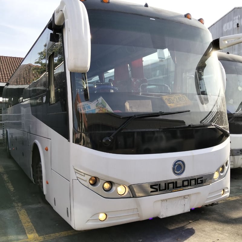 "SUNLONG SLK6122D รถโดยสารบัส 43 ที่นั่ง" จดทะเบียนปี2015 ไมล์น้อยกว่า600,000