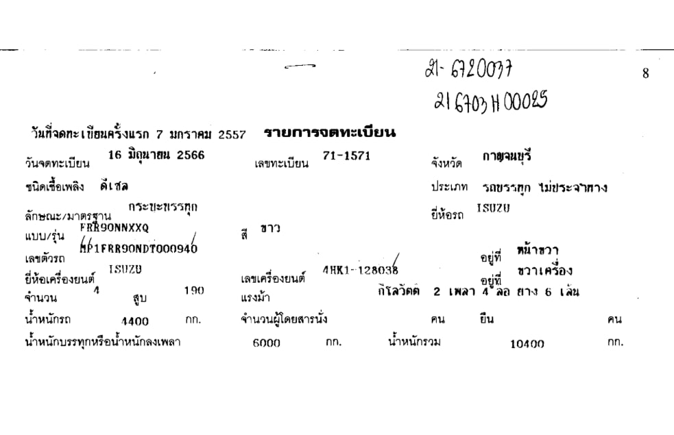 ISUZU FRR190 FRR90NNXXQ 190แรงม้า รถบรรทุก 6ล้อ กระบะเหล็ก ปี2014 (ทะเบียน 71-1571) ISUZU FRR190 FRR90NNXXQ 190แรงม้า รถบรรทุก 6ล้อ กระบะเหล็ก ปี2014 (ทะเบียน 71-1571)