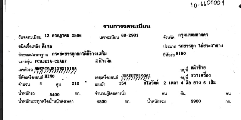 HINO DOMINATOR500 FC9JE1A-CBAHF 210แรงม้า รถบรรทุก 6ล้อ ดั้มพ์ ปี2023