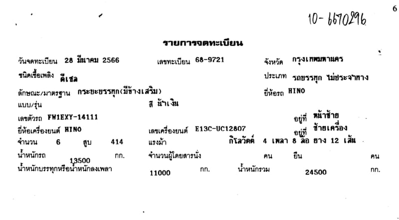 HINO 700 414แรงม้า รถบรรทุก 12ล้อ กระบะคอกสูง ปี2023