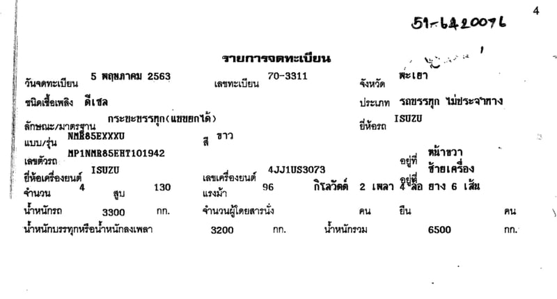 ISUZU NMR130 NMR85EXXXU 130แรงม้า รถบรรทุก 6ล้อ ดั้มพ์ ปี2020