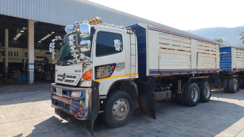 HINO 500 FM1ANLD 210แรงม้า รถบรรทุก 10ล้อ พ่วงแม่ลูก ปี2023