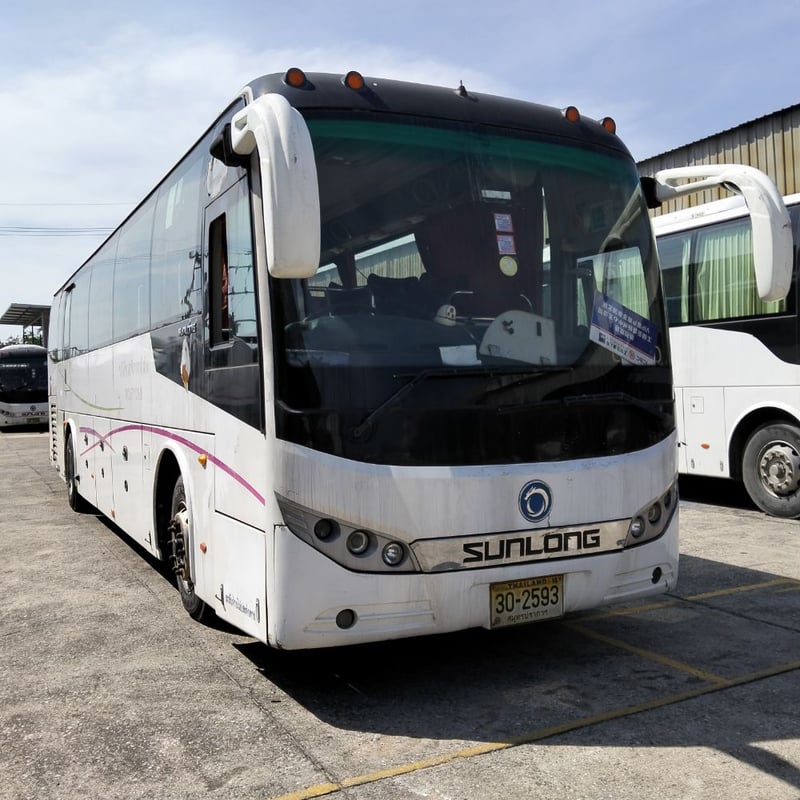 SUNLONG SLK6122D รถโดยสารบัส 43 ที่นั่ง" จดทะเบียนปี2015 ไมล์น้อยกว่า600,000