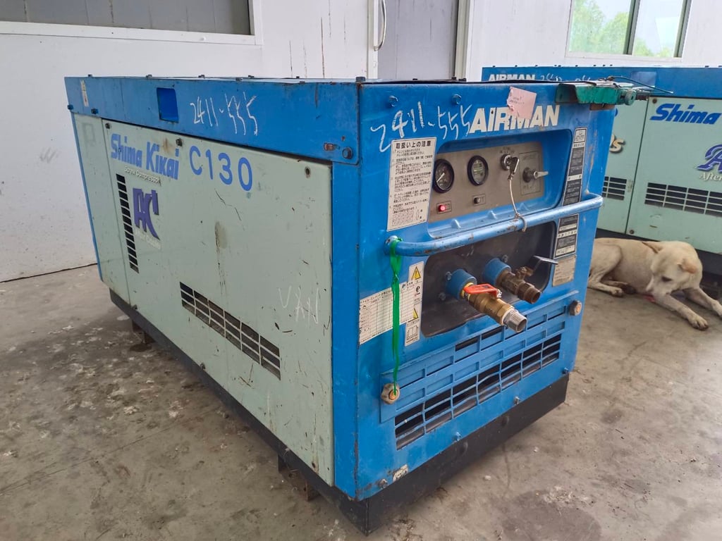 ปั๊มลม AIRMAN PDS70SC ชั่วโมง: 2,364 นำเข้าจากยีปุ่น ไม่เคยใช้งานในไทย ปั๊มลม AIRMAN PDS70SC ชั่วโมง: 2,364 นำเข้าจากยีปุ่น ไม่เคยใช้งานในไทย