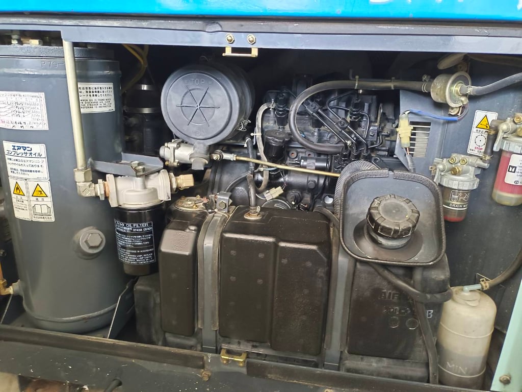 ปั๊มลม AIRMAN PDS70SC ชั่วโมง: 2,364 นำเข้าจากยีปุ่น ไม่เคยใช้งานในไทย ปั๊มลม AIRMAN PDS70SC ชั่วโมง: 2,364 นำเข้าจากยีปุ่น ไม่เคยใช้งานในไทย