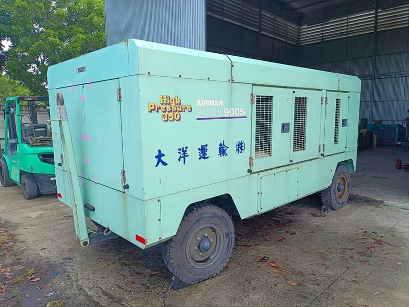 ปั๊มลมแรงดันสูง 24.1 บาร์ AIRMAN PDSK900-402 นำเข้าจากยี่ปุ่น ไม่เคยใช้งานในไทยครับ  