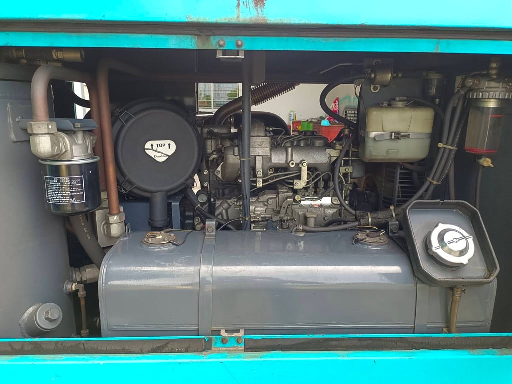 ปั๊มลม AIRMAN 265cfm PDS265S นำเข้ายี่ปุ่น ไม่เคยใช้งานในไทย